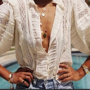 Chic White Lace Blouse for Women